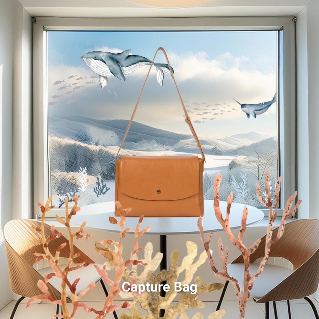 Capture bag - crinkle camel