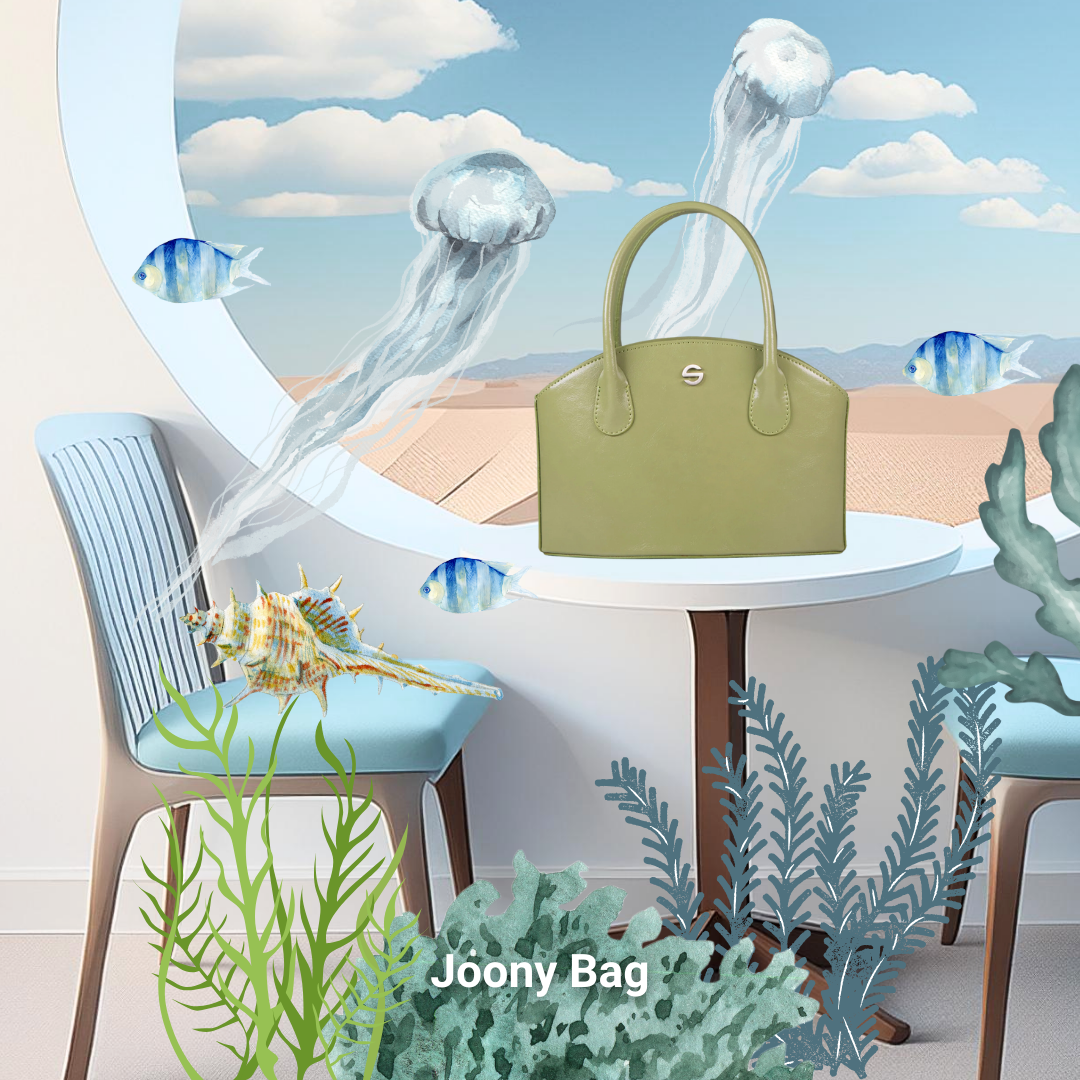 Joony bag - crinkle olive