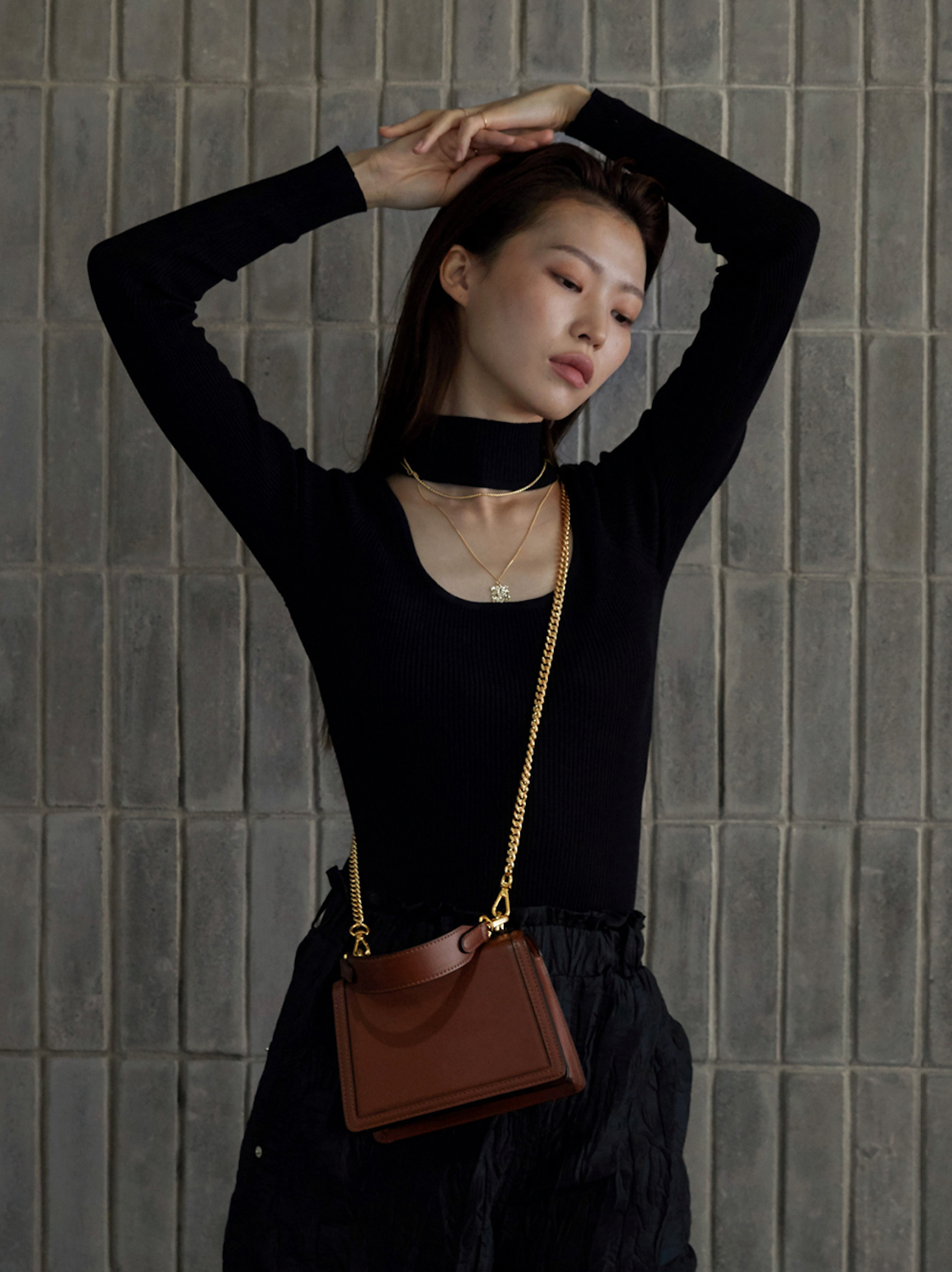 Acode bag - line camel