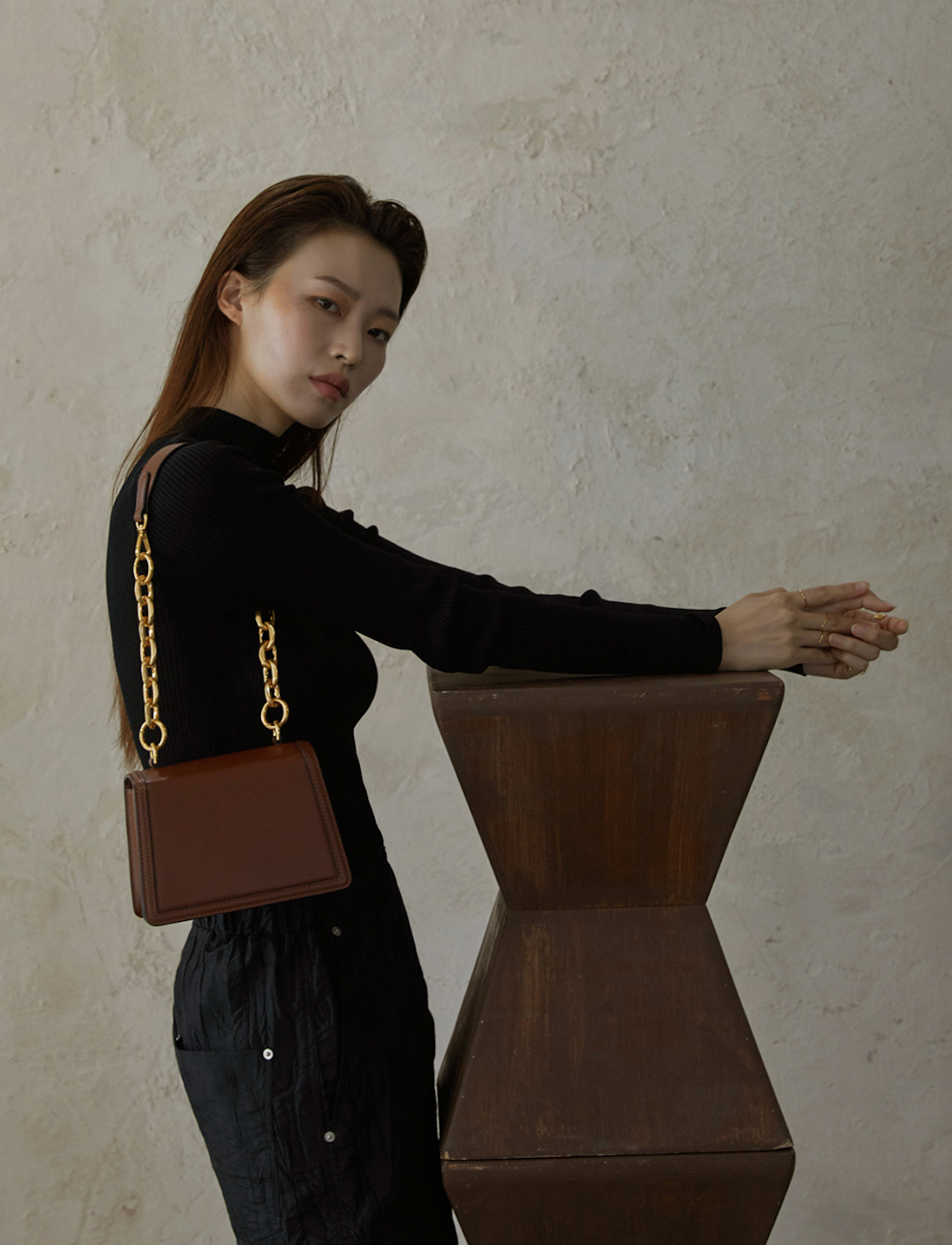 Acode bag - line camel