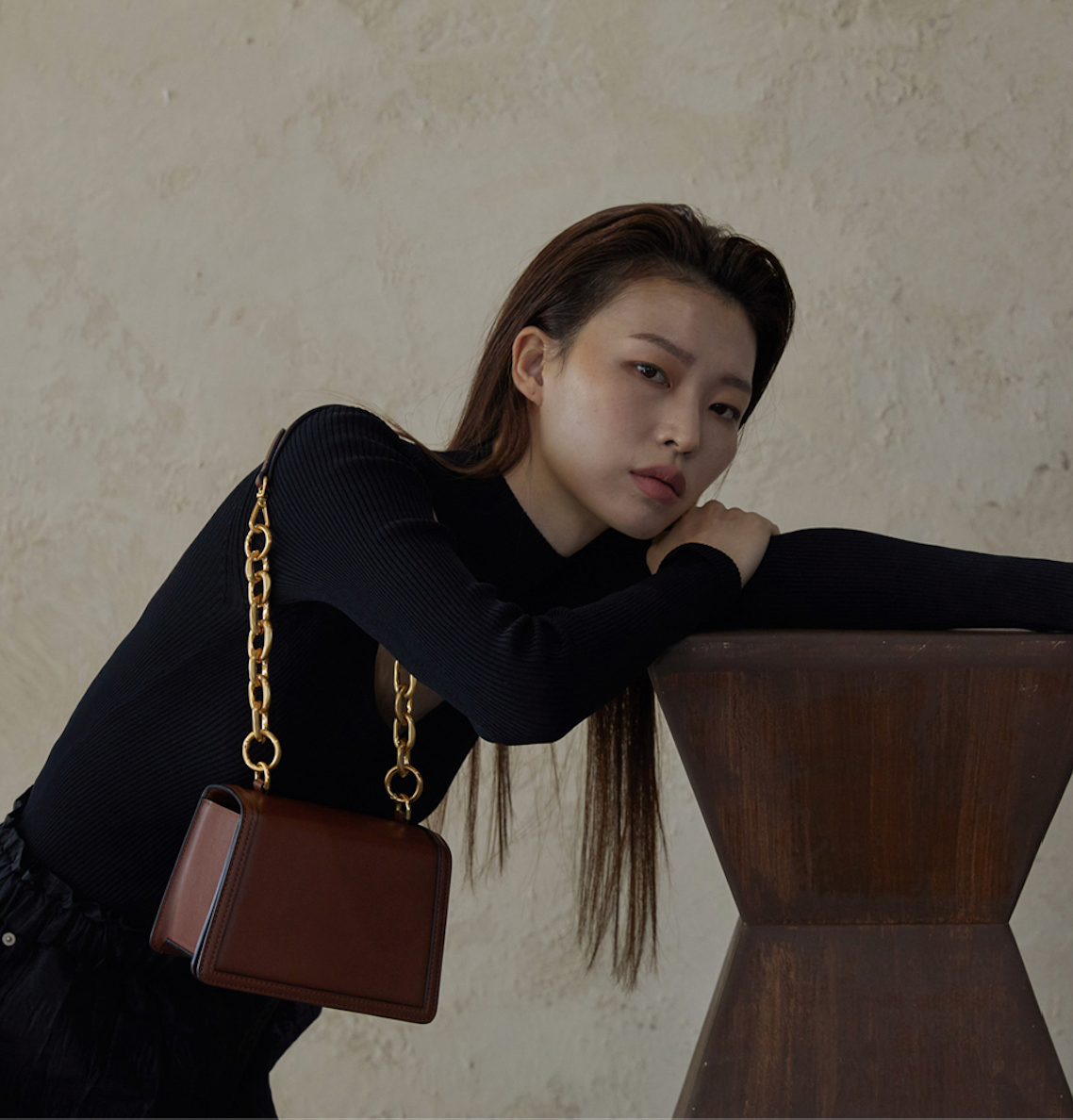 Acode bag - line camel