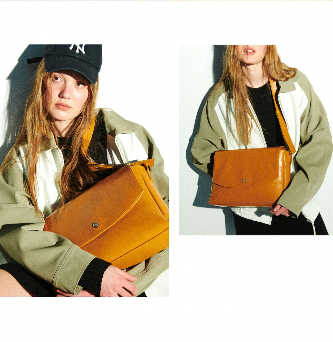 Capture bag - crinkle camel