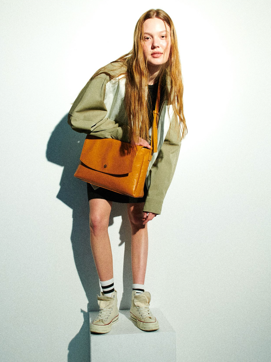 Capture bag - crinkle camel