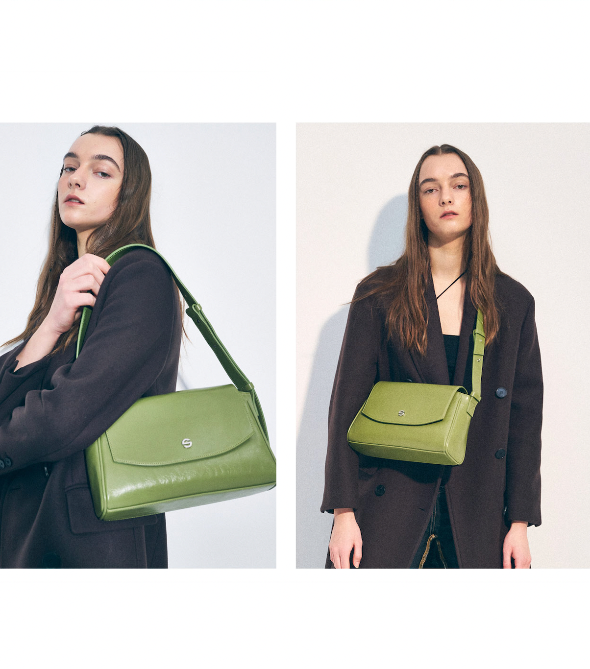 Capture bag mini - crinkle olive