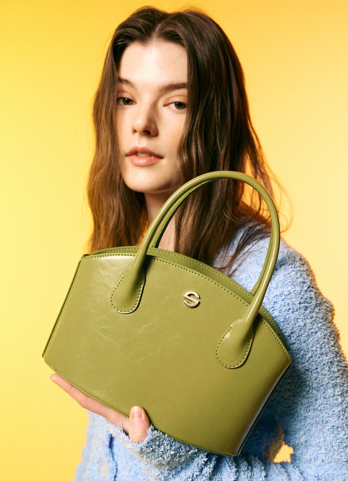 Joony bag - crinkle olive