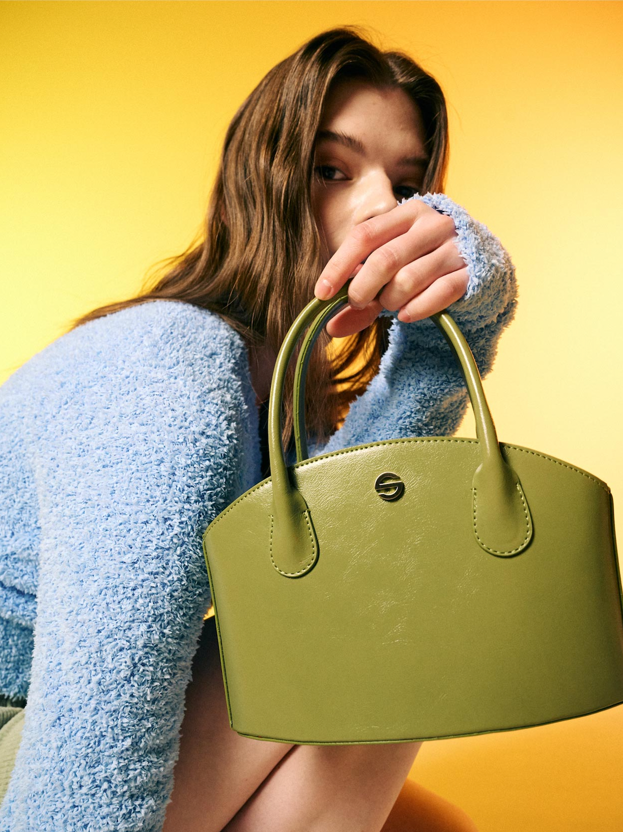 Joony bag - crinkle olive