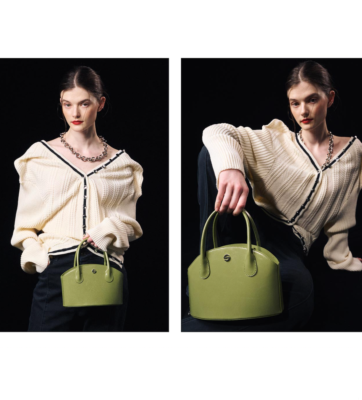 Joony bag - crinkle olive