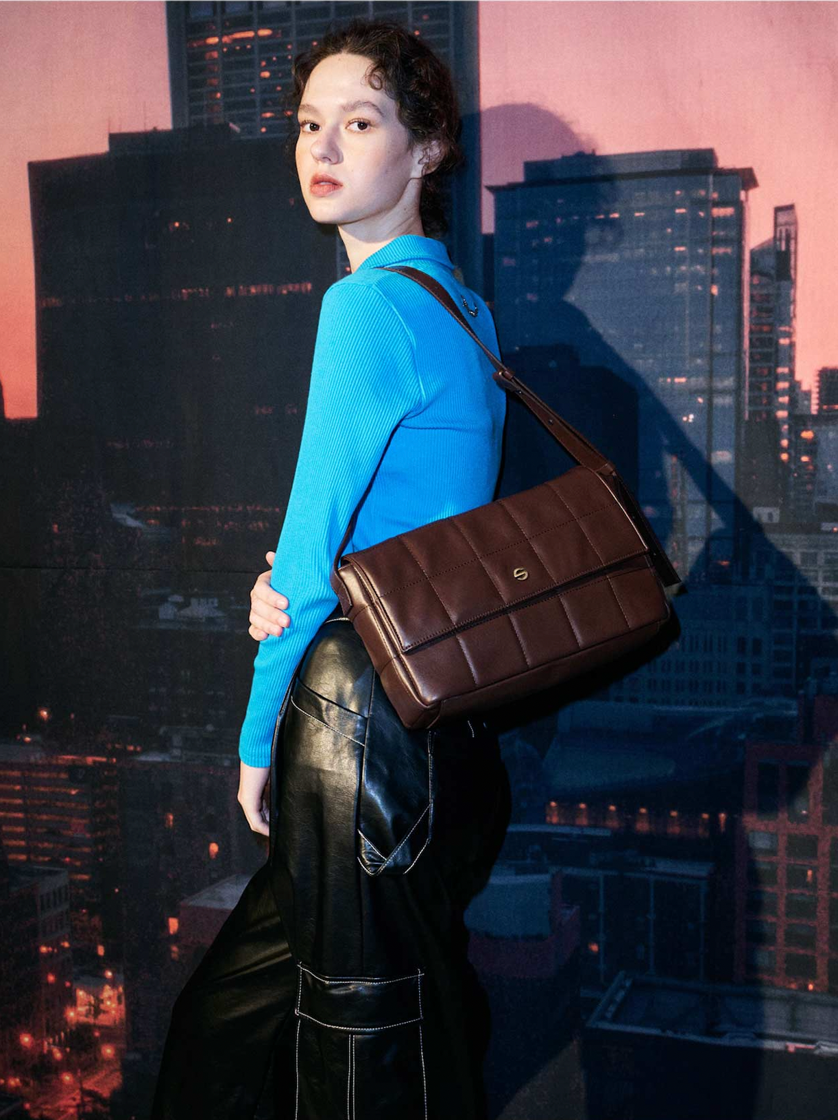 Capture bag puff - choco brown