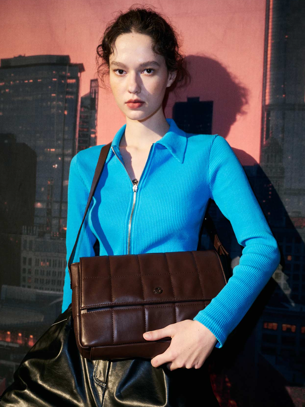 Capture bag puff - choco brown