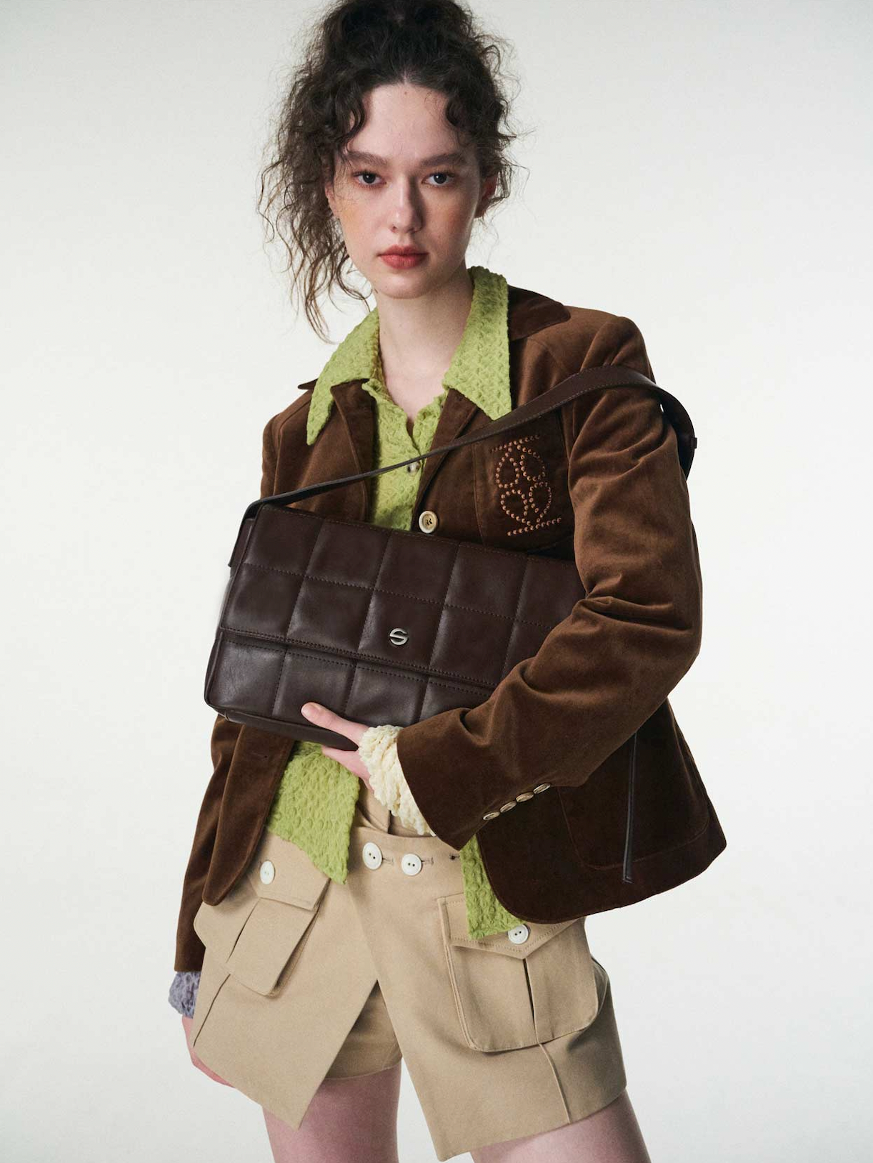 Capture bag puff - choco brown