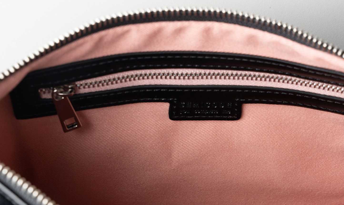 Groove middle bag - crinkle silver