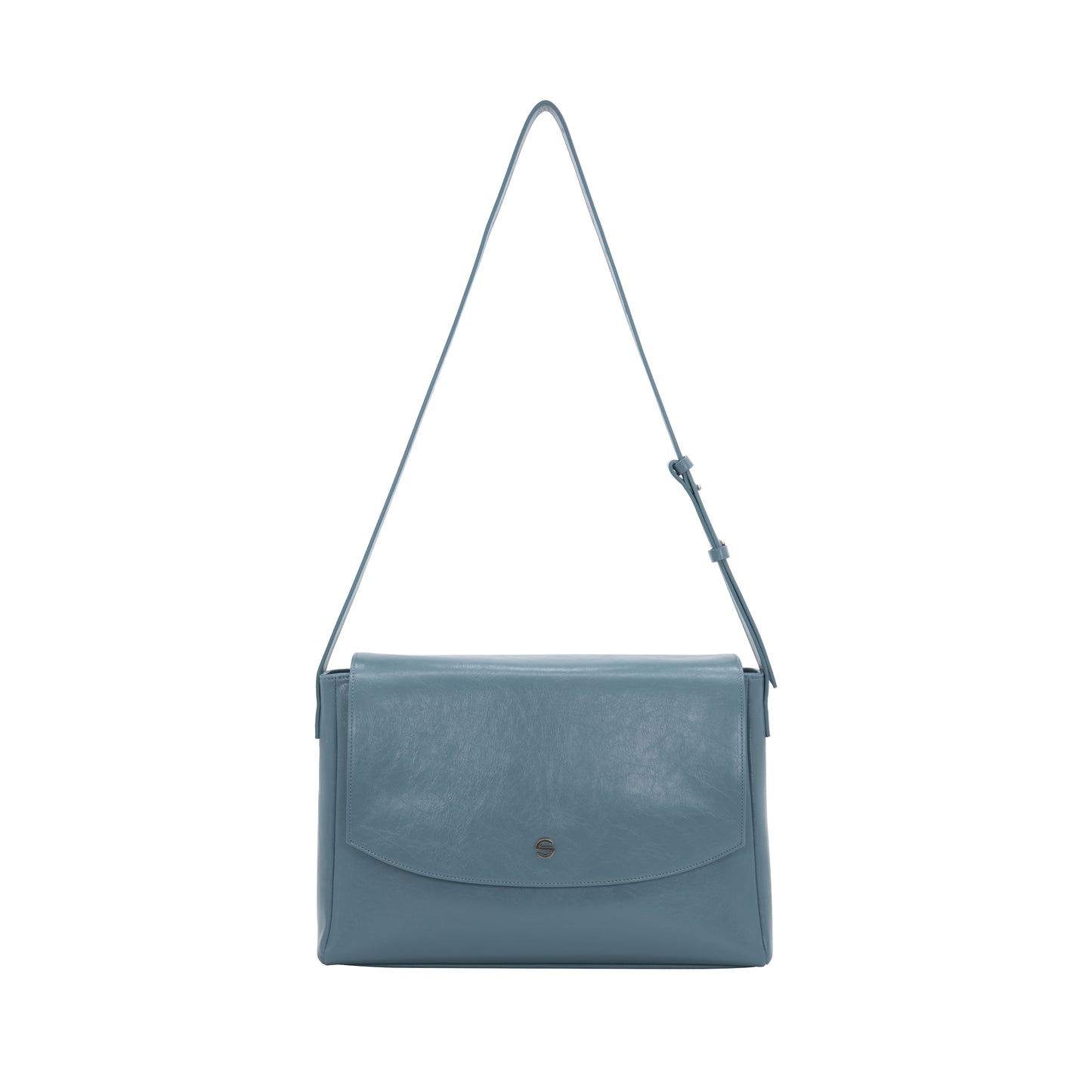 Capture bag - crinkle gray blue