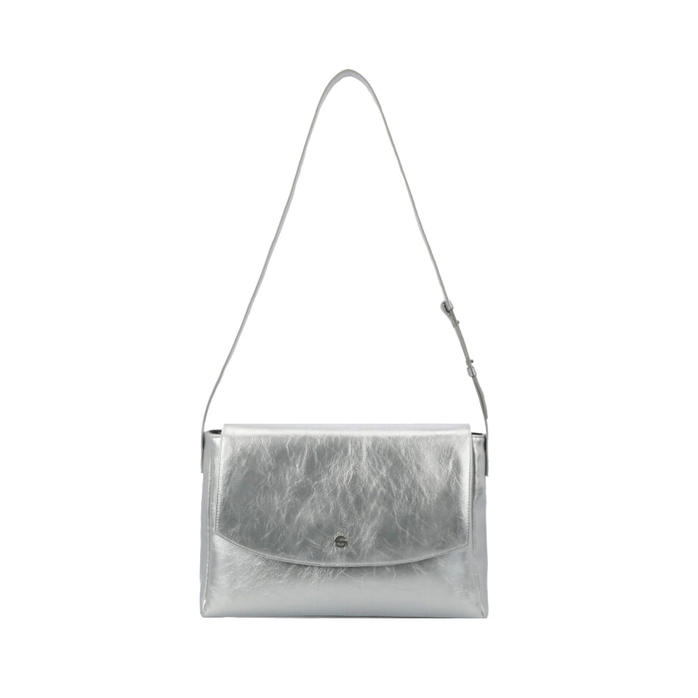 Capture bag - crinkle silver