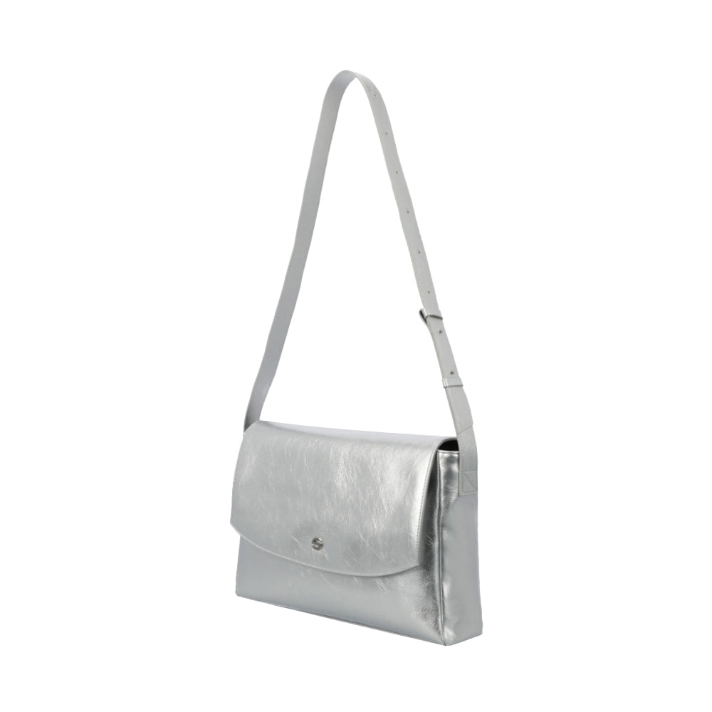 Capture bag - crinkle silver