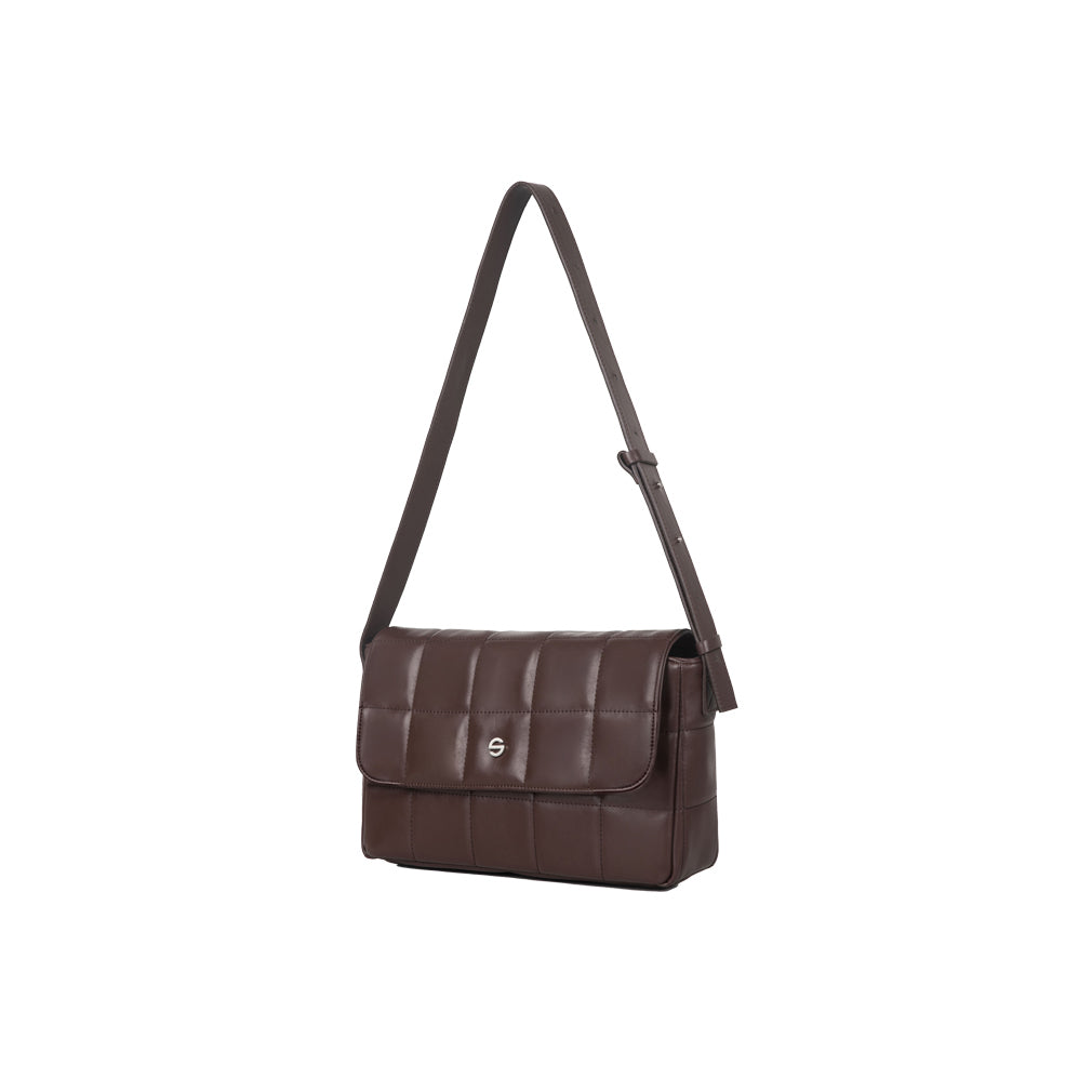 Capture bag puff - choco brown