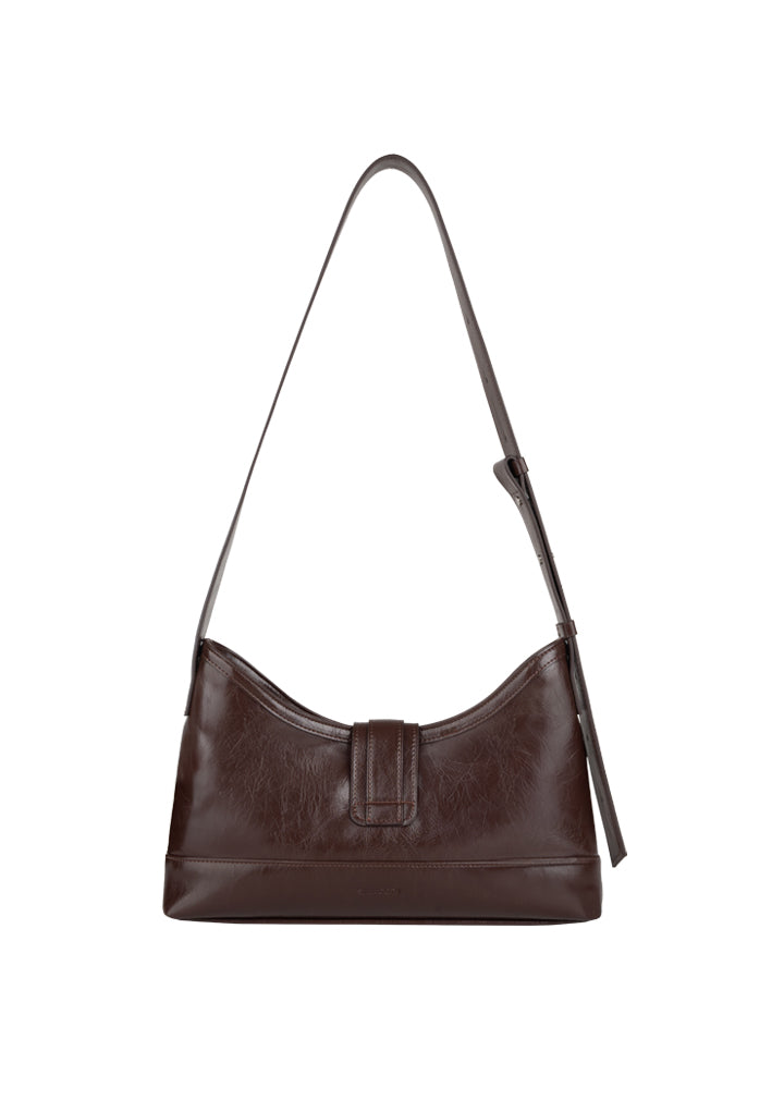 Veil middle bag - crinkle choco brown