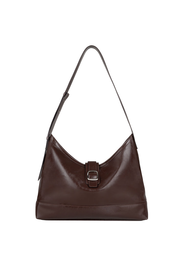 Veil bag - crinkle choco brown