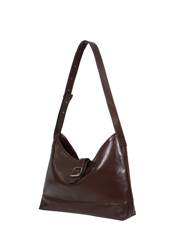 Veil bag - crinkle choco brown