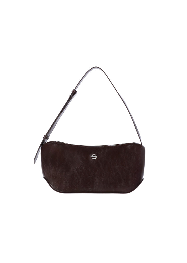 Groove middle bag - crinkle choco brown