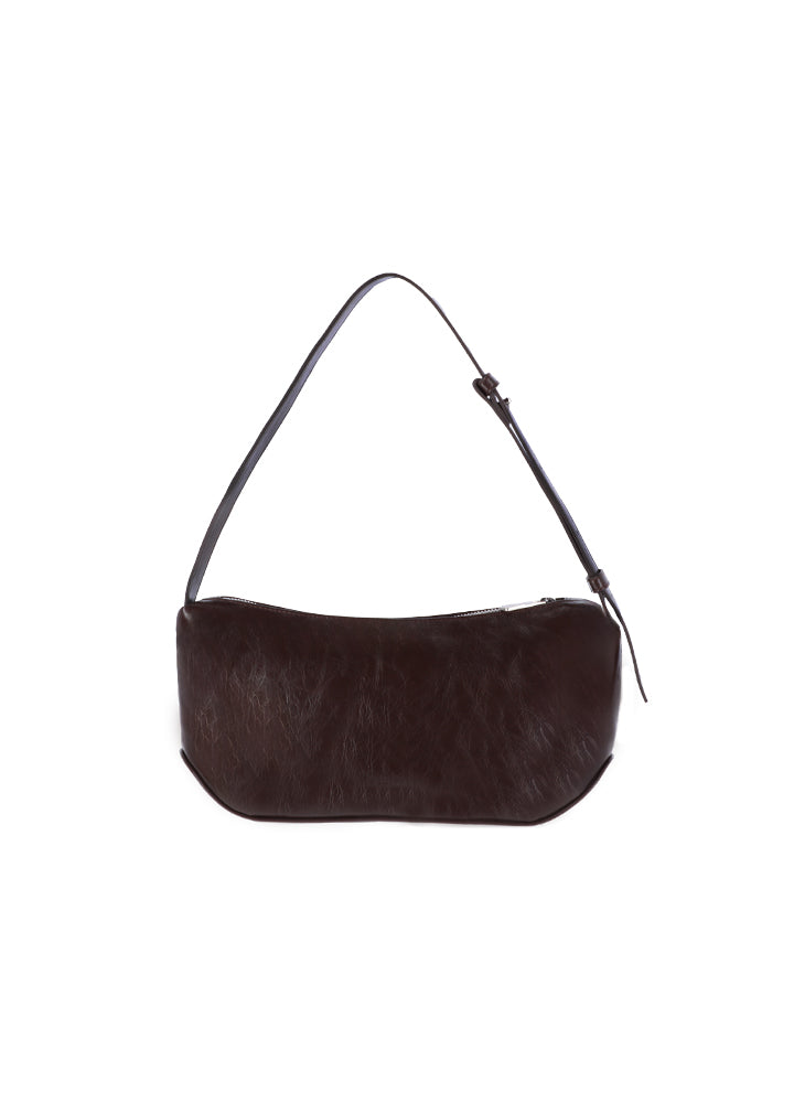 Groove middle bag - crinkle choco brown