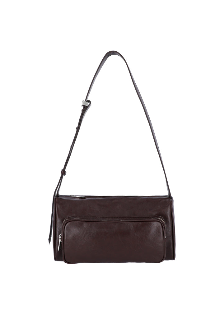 Poster pocket bag - vintage choco brown