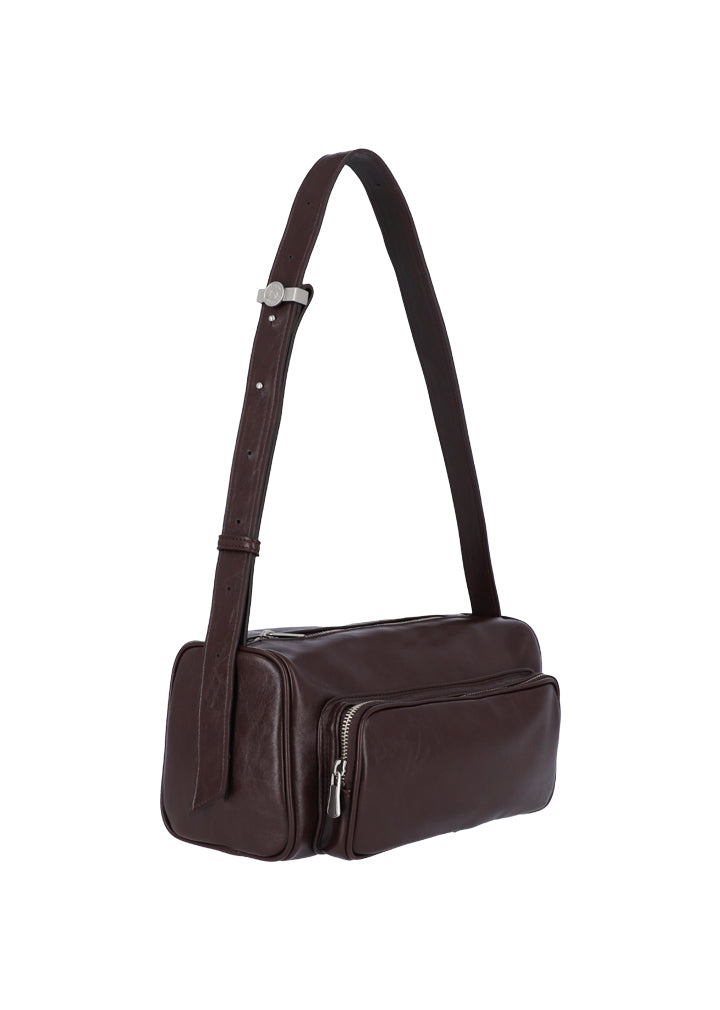 Poster pocket bag - vintage choco brown