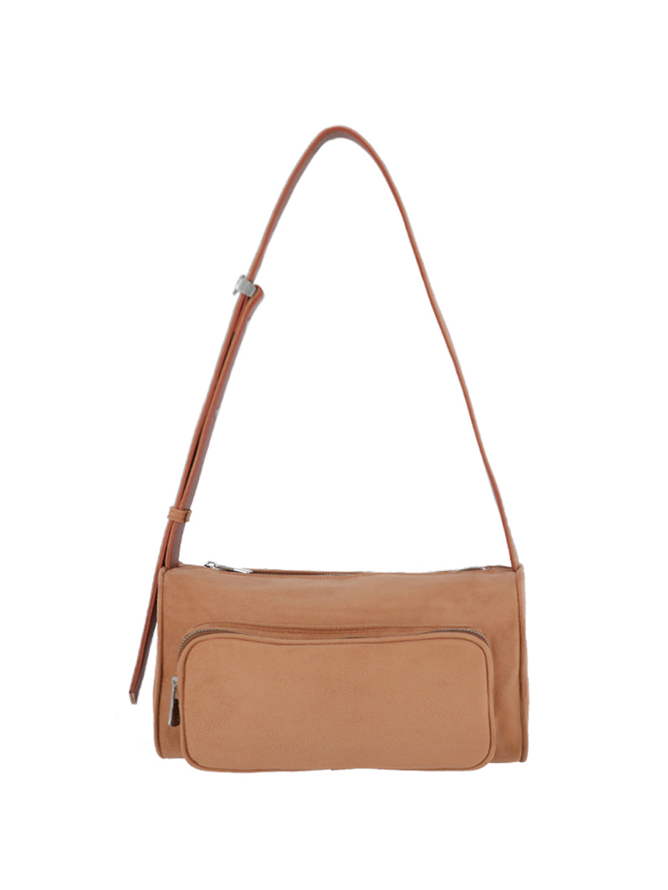 Poster pocket bag - suede camel