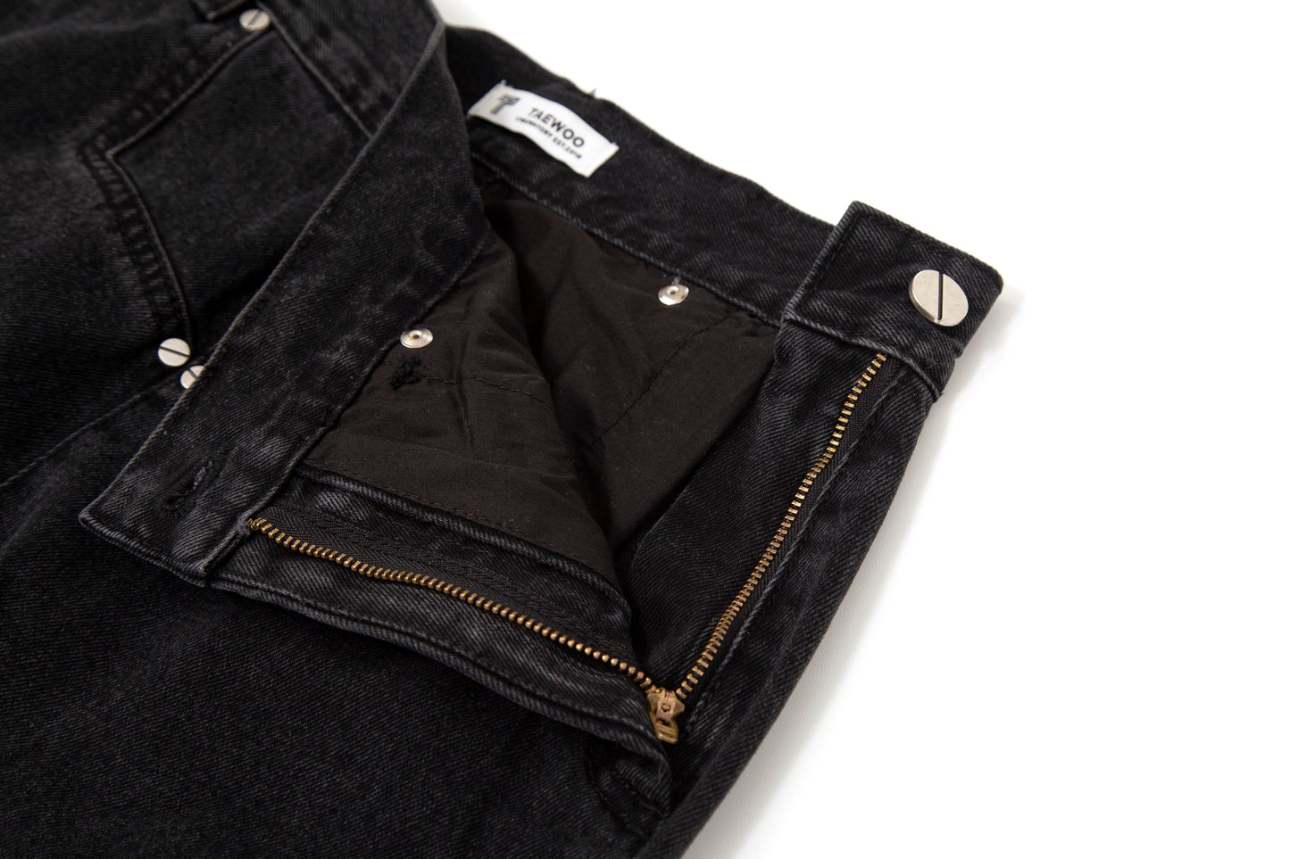 Deconstructed Denim Jean Black