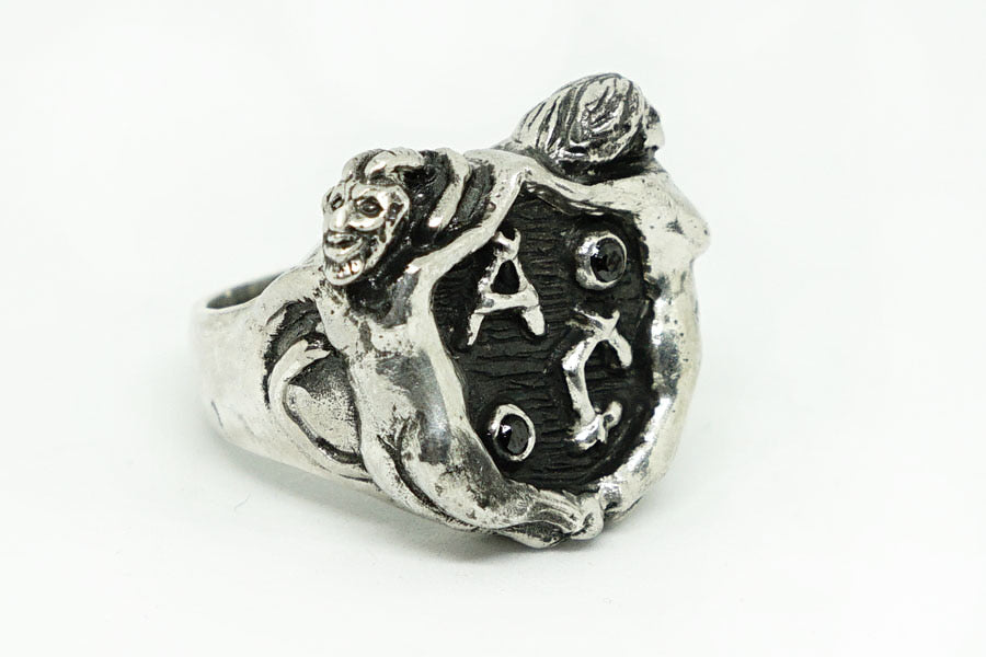 MOBSTER RING (CUBIC COLOR : WHITE/BLACK)