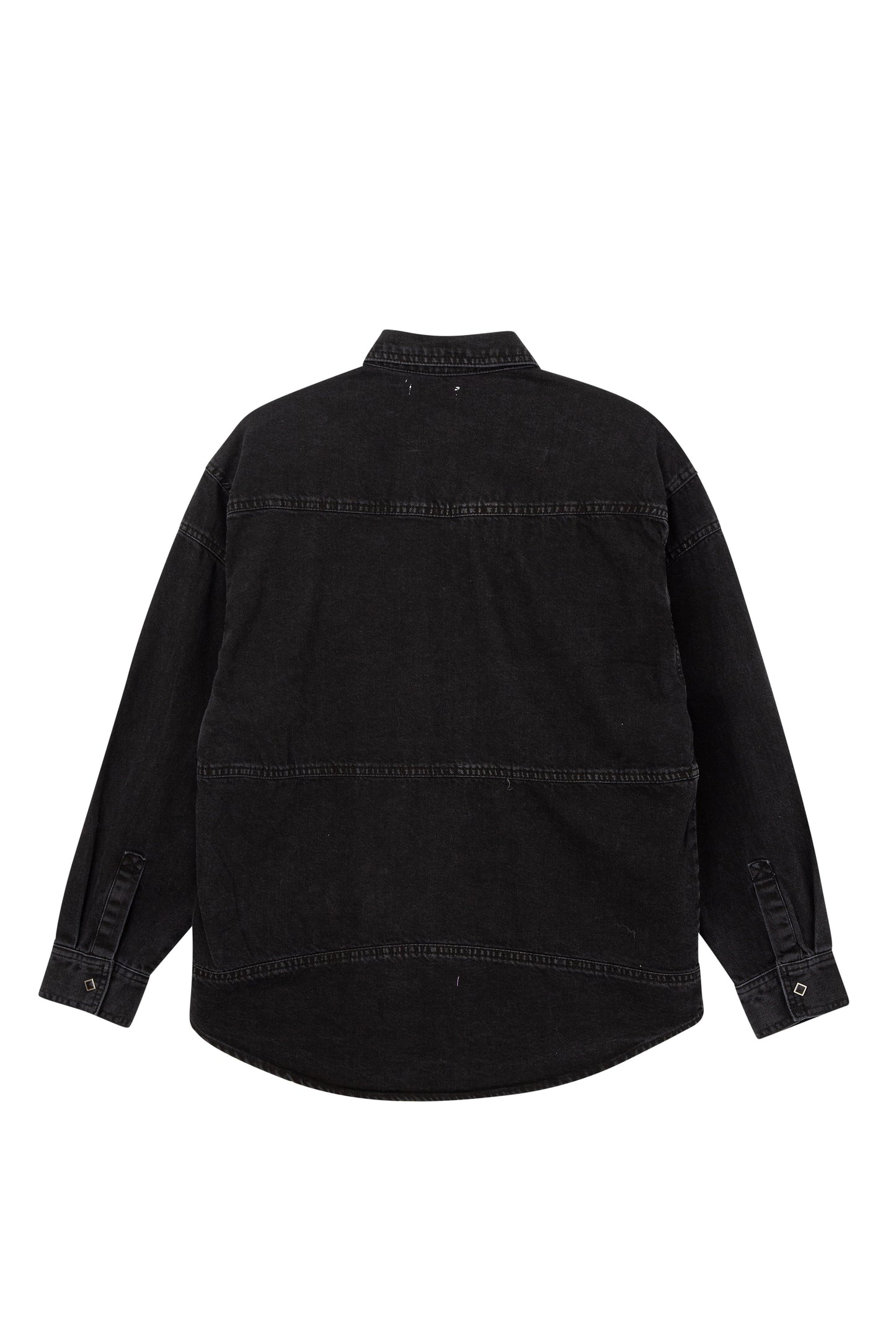 Upside-down Denim Shirt Black