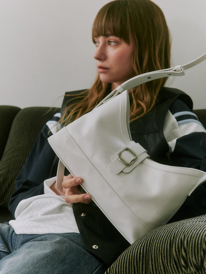 Veil middle bag - white