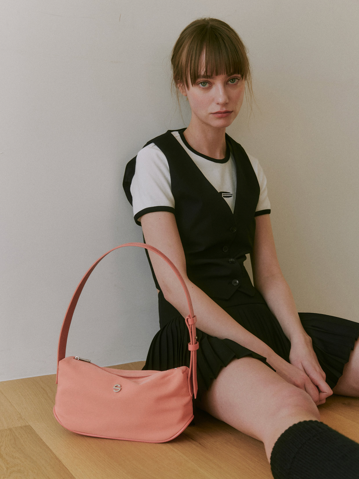 Groove bag - apricot pink