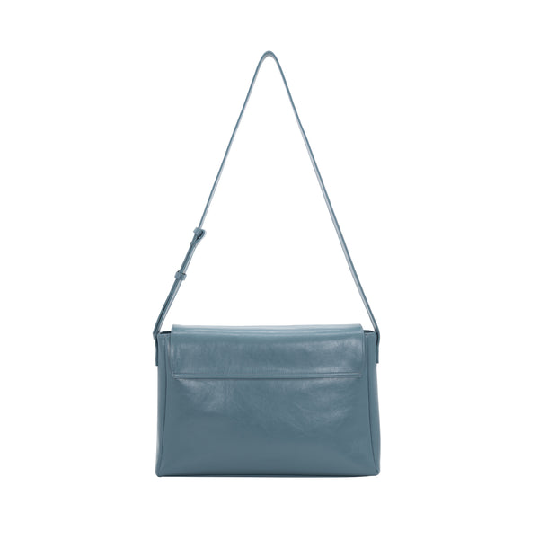 Capture bag - crinkle gray blue