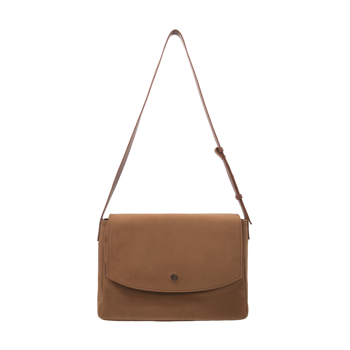 Capture bag - suede camel