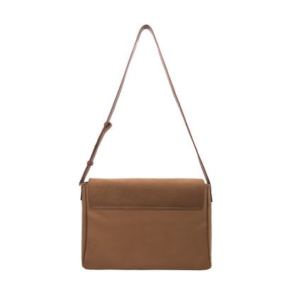 Capture bag - suede camel