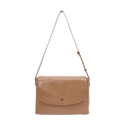 Capture bag - crinkle dark beige