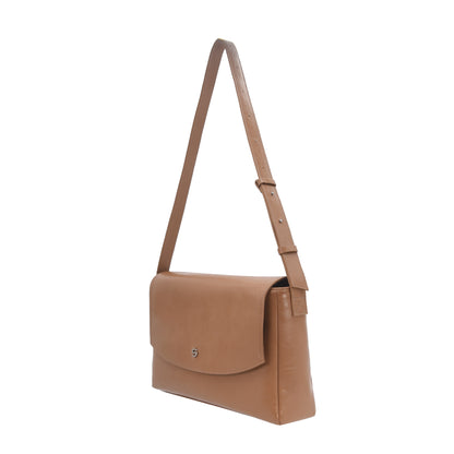 Capture bag - crinkle dark beige