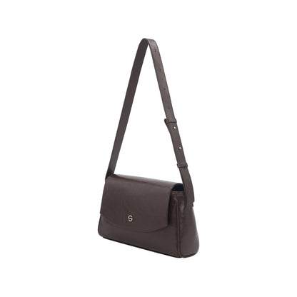 Capture bag mini - crinkle choco brown