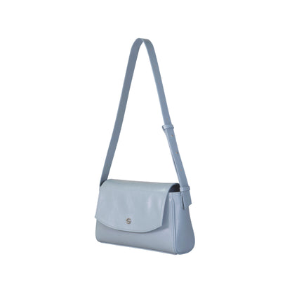 Capture bag mini - crinkle light blue