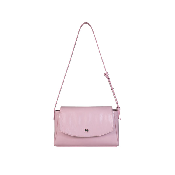 Capture bag mini - crinkle light pink
