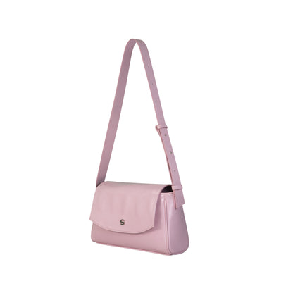 Capture bag mini - crinkle light pink