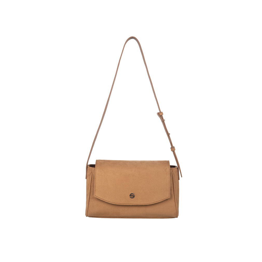 Capture bag mini - suede camel