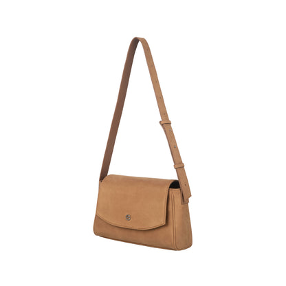 Capture bag mini - suede camel