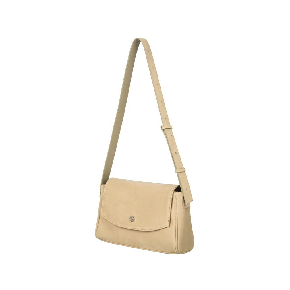 Capture bag mini - suede light beige