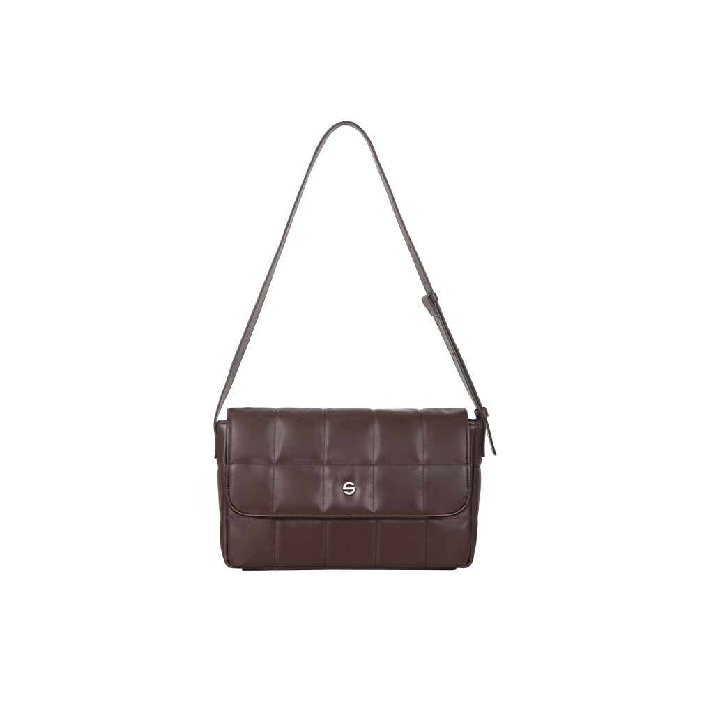 Capture bag puff - choco brown