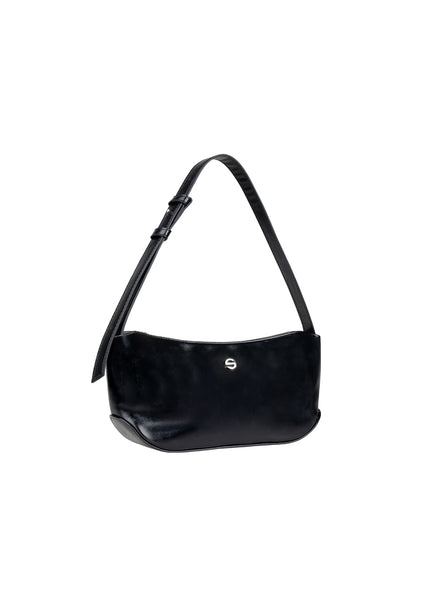groove middle bag - glossy black