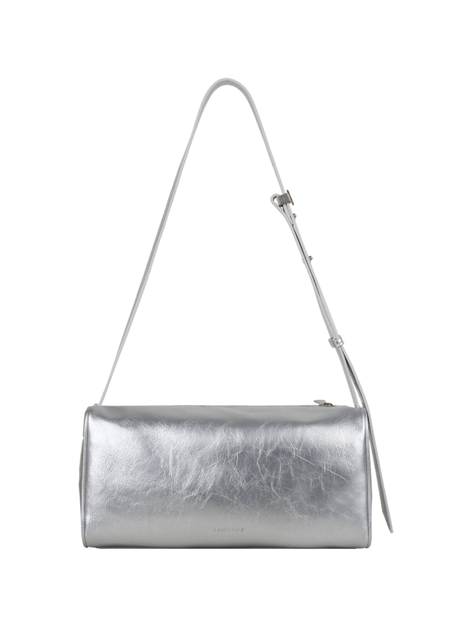 poster pocket bag - crinkle silver