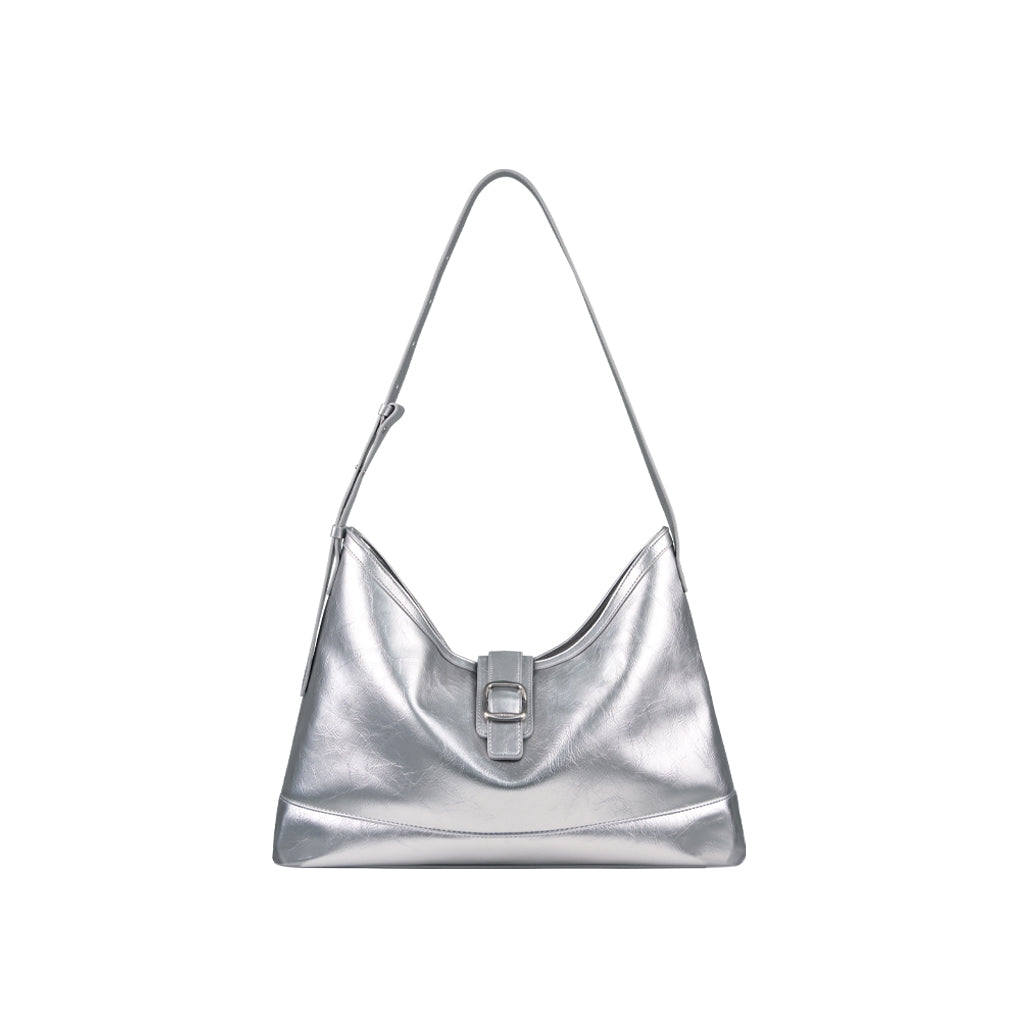 Veil bag - crinkle silver