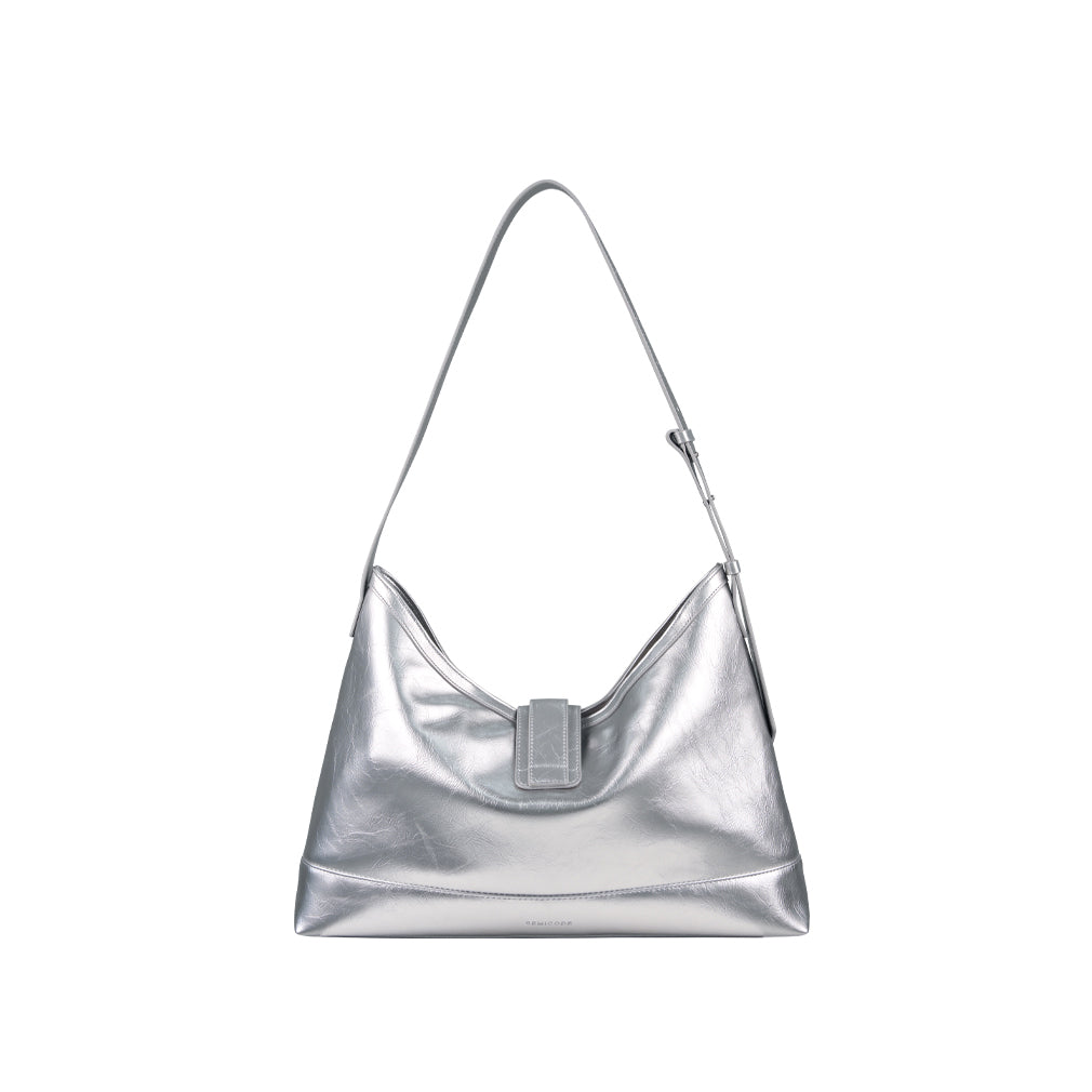 Veil bag - crinkle silver