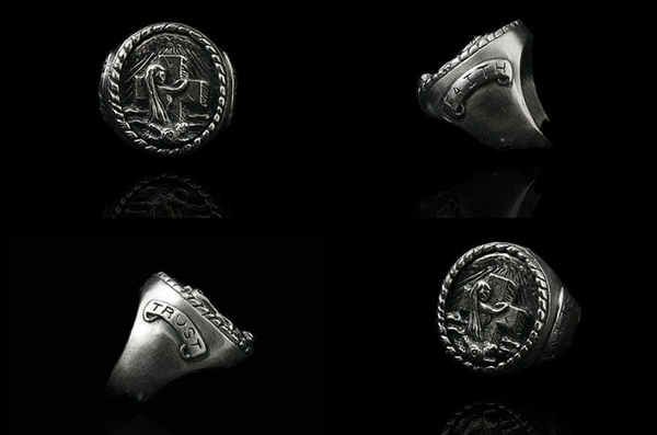 ROCK OF AGES RING (SILVER)